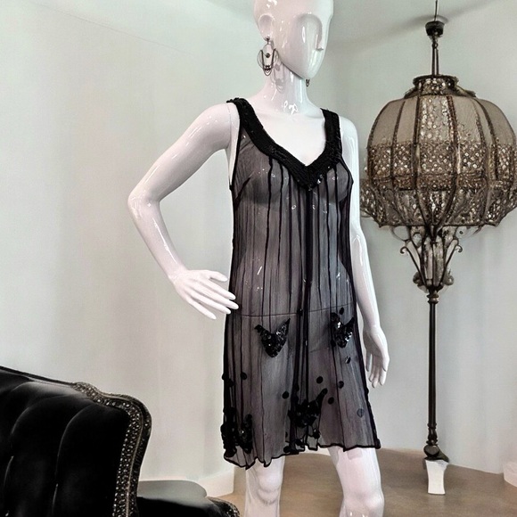 NWOT Kate Moss for Topshop Flapper Mini Chemise - Picture 10 of 12